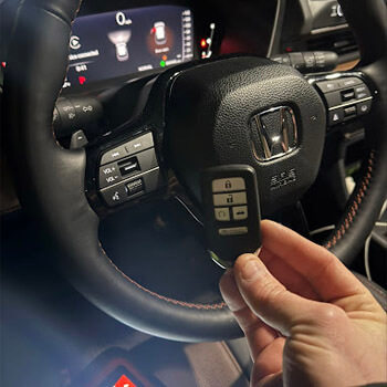 Lexus key fob programming inside vehicle by Defense Locksmith Buffalo NY