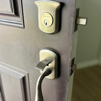 Commercial lever handle replacement by Defense Locksmith Buffalo NY