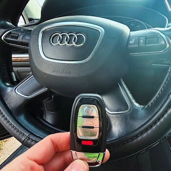 Audi smart key fob programming by Defense Locksmith Buffalo NY