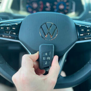 Volkswagen key fob programmed and tested by Defense Locksmith Buffalo NY