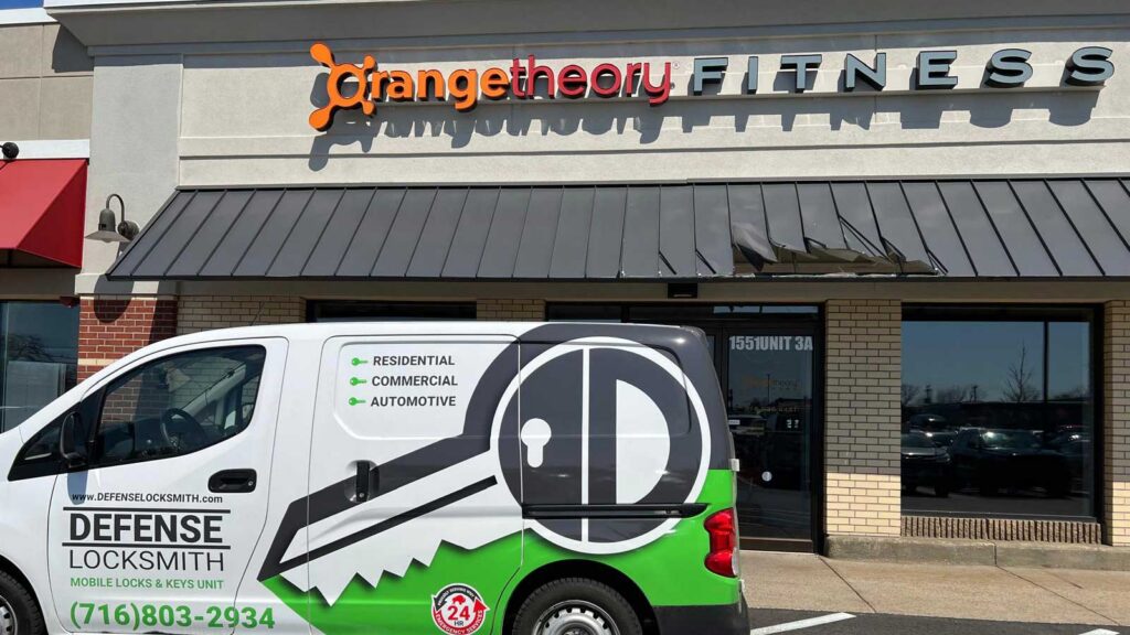 Defense Locksmith branded mobile service van in Buffalo NY