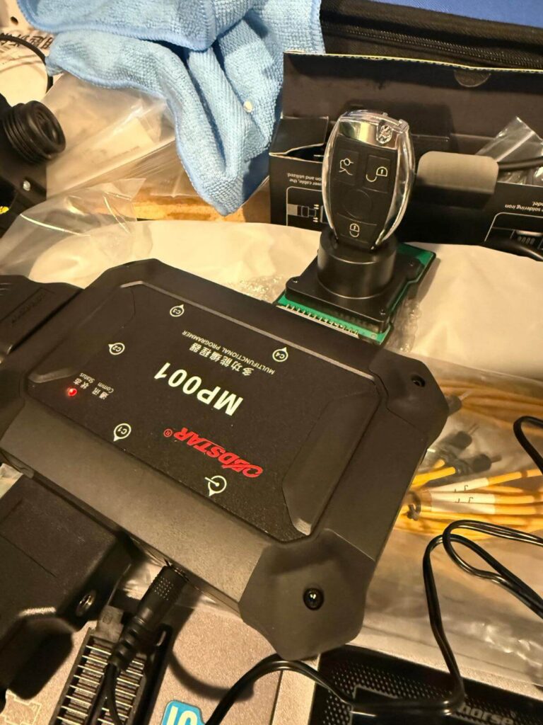 Programming a Subaru key with a key programmer tool in Buffalo, NY