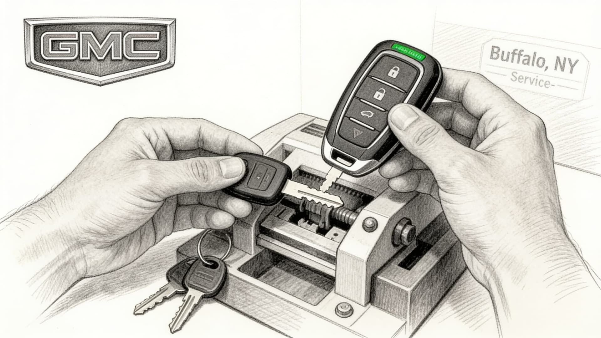 GMC car key replacement by Defense Locksmith in Buffalo, NY