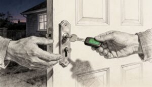 Locksmith Services in Cambria NY - charcoal illustration | Defense Locksmith, Buffalo NY (716) 803-2934