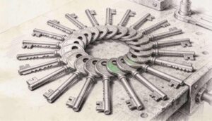Locksmith Services in Grand Island NY - charcoal illustration | Defense Locksmith, Buffalo NY (716) 803-2934