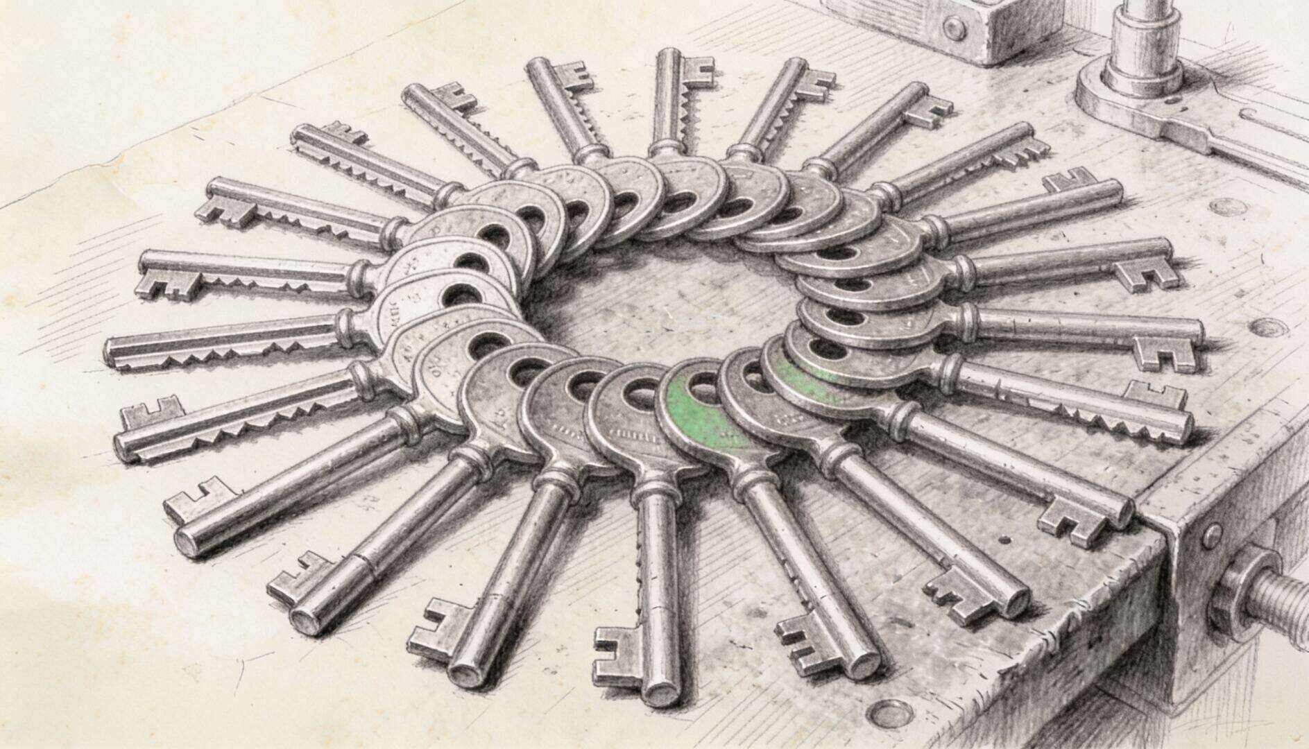 Locksmith Services in Grand Island NY - charcoal illustration | Defense Locksmith, Buffalo NY (716) 803-2934