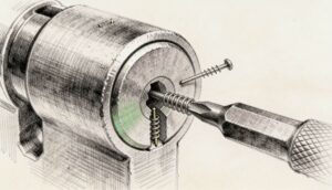 Locksmith Services in Hartland NY - charcoal illustration | Defense Locksmith, Buffalo NY (716) 803-2934
