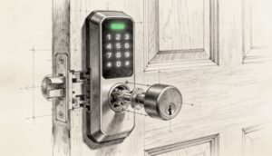 Locksmith Services in Lancaster NY - charcoal illustration | Defense Locksmith, Buffalo NY (716) 803-2934