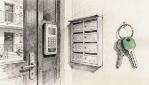 Locksmith Services in Middleport NY - charcoal illustration | Defense Locksmith, Buffalo NY (716) 803-2934