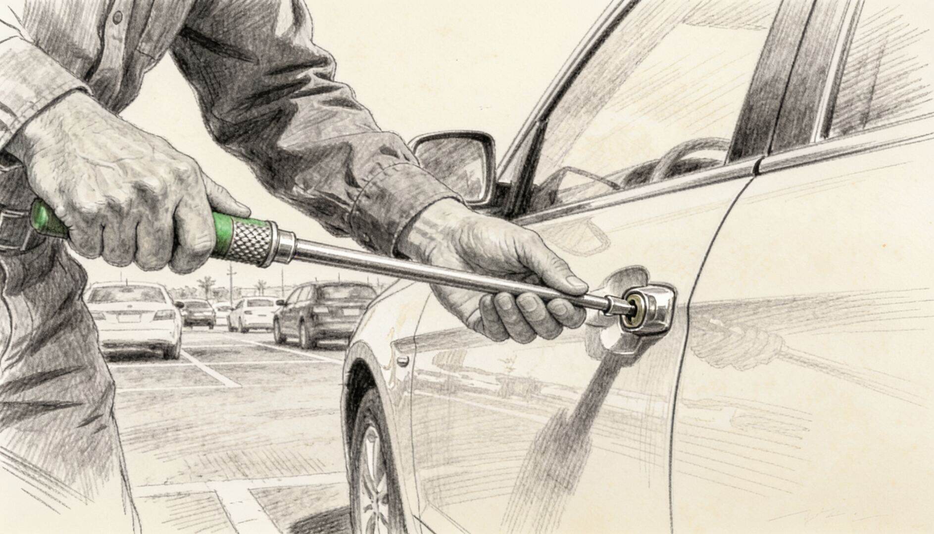Locksmith Services in North Collins NY - charcoal illustration | Defense Locksmith, Buffalo NY (716) 803-2934
