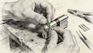 Locksmith Services in North Tonawanda NY - charcoal illustration | Defense Locksmith, Buffalo NY (716) 803-2934