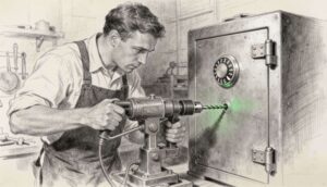 Locksmith Services in Oakfield NY - charcoal illustration | Defense Locksmith, Buffalo NY (716) 803-2934