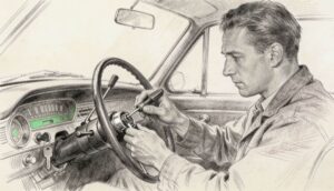 Locksmith Services in Somerset NY - charcoal illustration | Defense Locksmith, Buffalo NY (716) 803-2934