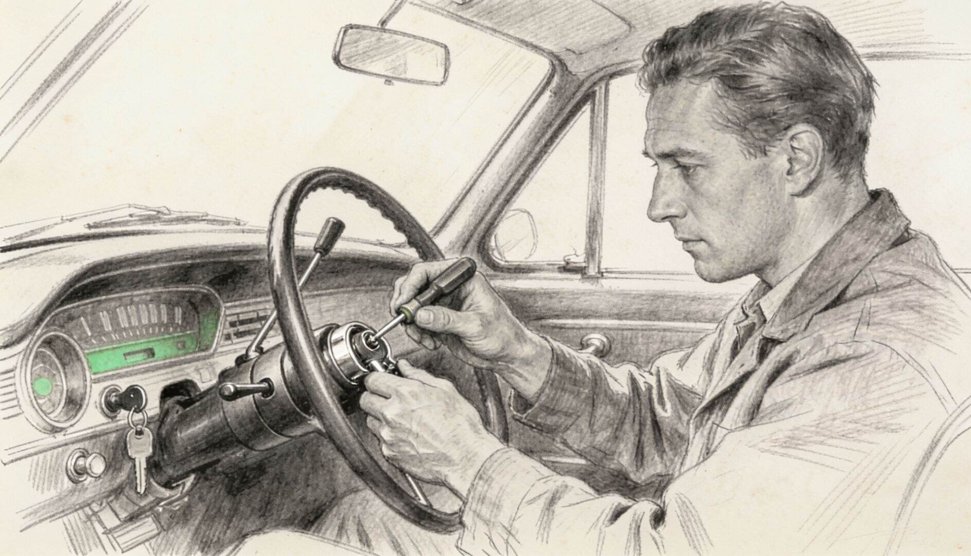Locksmith Services in Somerset NY - charcoal illustration | Defense Locksmith, Buffalo NY (716) 803-2934