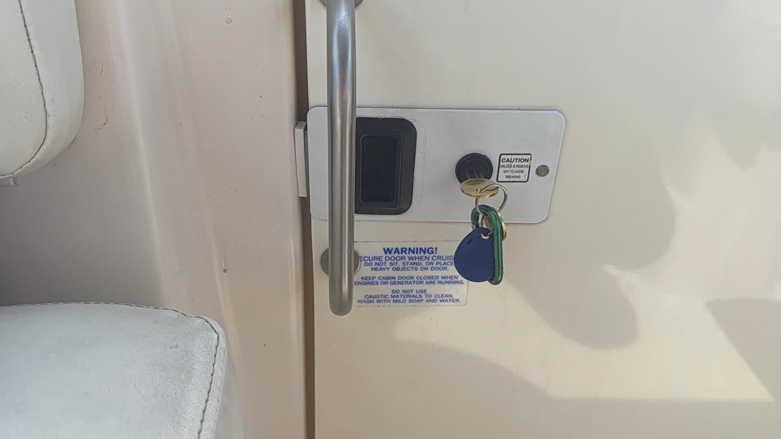 Boat cabin and compartment lock key cut in Buffalo, NY New brass key cut for a boat cabin door and storage compartment lock